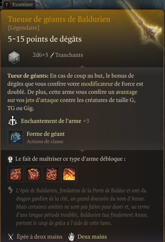 Tueuse de géants de Baldurien - Baldur's Gate 3