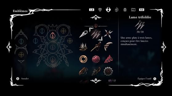 Lame trifoldée - Hollow Knight : Silksong