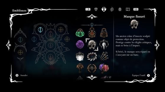 Masque fissuré - Hollow Knight : Silksong