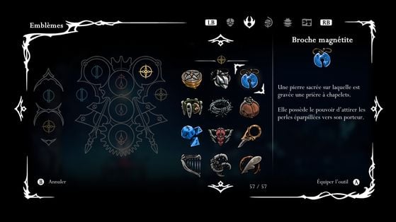 Broche magnétite - Hollow Knight : Silksong