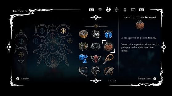 Sac d'un insecte mort - Hollow Knight : Silksong