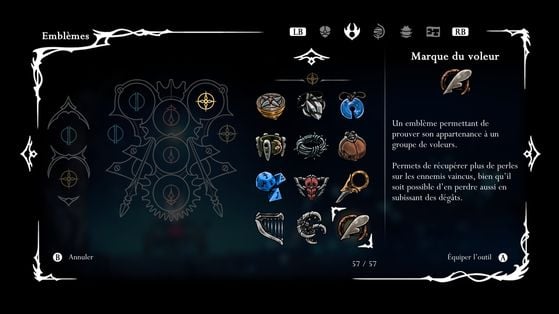 Marque du voleur - Hollow Knight : Silksong